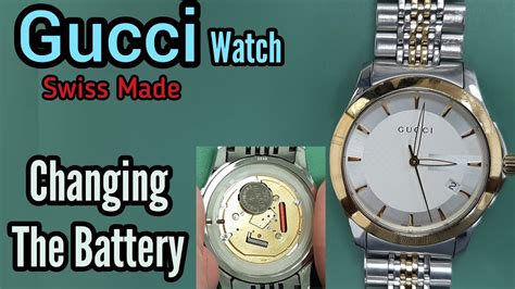 new gucci watch battery|Gucci watch battery chart.